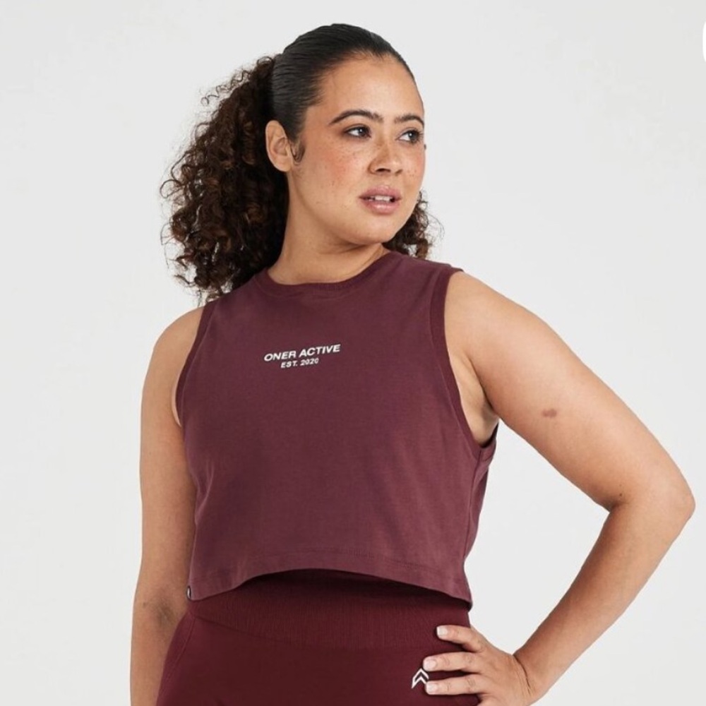 Oner Active Cropped Jersey Tank Top medium